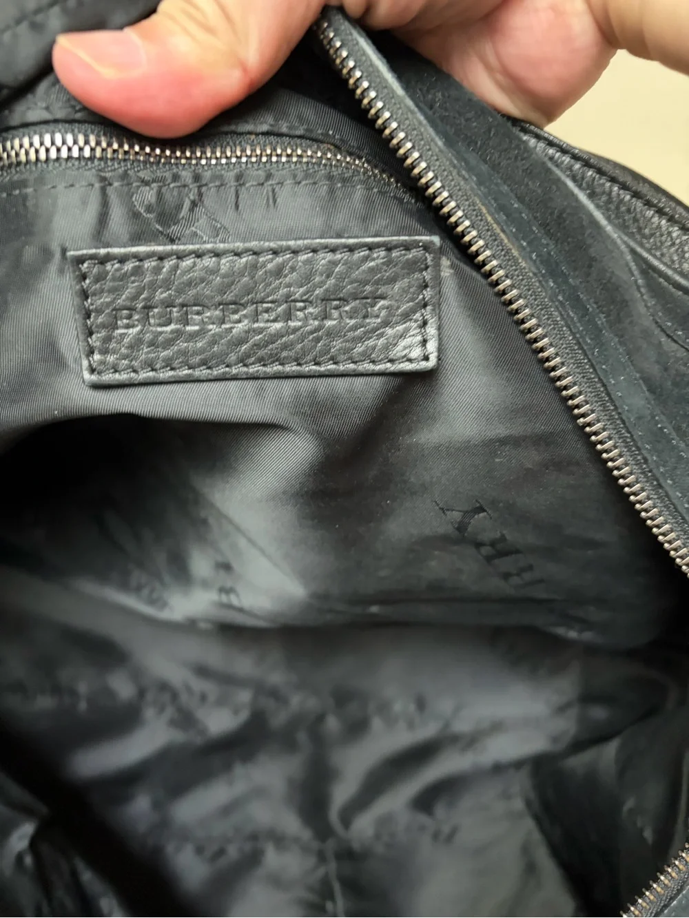 GUC Burberry Leather Satchel Bag